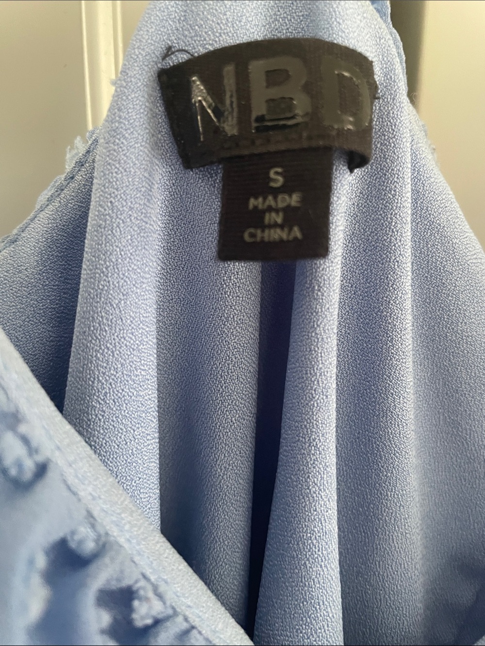 NBD Powder Blue Ruffle Mini Dress - Picture 2 of 5